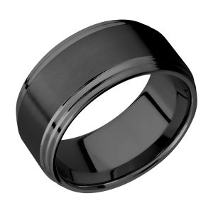Lashbrook Z10F2S Zirconium Wedding Ring or Band