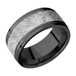 Lashbrook Z10FGEW2UMIL16/Meteorite Zirconium Wedding Ring or Band