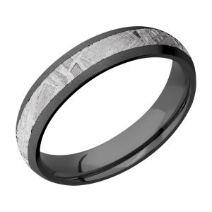 Lashbrook Z5D13/METEORITE Zirconium Wedding Ring or Band