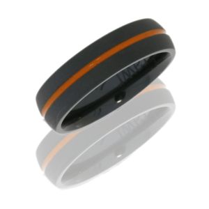 Lashbrook Z6D11A ORANGE ANTIQUE-POLISH Zirconium Wedding Ring or Band