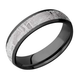 Lashbrook Z6D14/METEORITE Zirconium Wedding Ring or Band