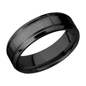 Lashbrook Z7B5SEG2.75 Zirconium Wedding Ring or Band
