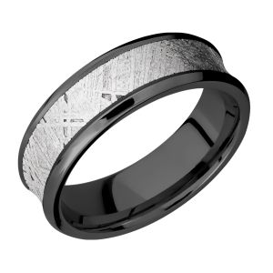 Lashbrook Z7CB15/Meteorite Zirconium Wedding Ring or Band