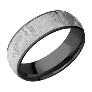 Lashbrook Z7D16/METEORITE Zirconium Wedding Ring or Band