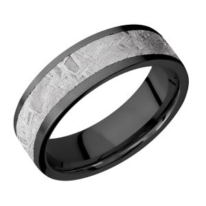 Lashbrook Z7F15/METEORITE Zirconium Wedding Ring or Band