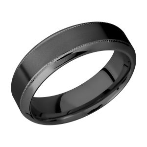 Lashbrook Z7HB2UMIL Zirconium Wedding Ring or Band