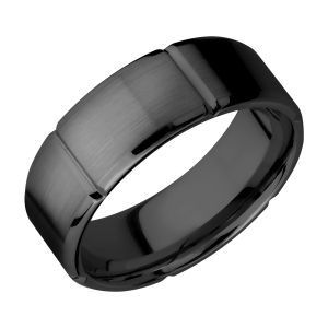 Lashbrook Z8B6SEG Zirconium Wedding Ring or Band