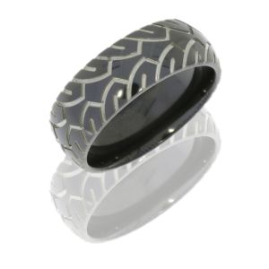 Lashbrook Z8D/CYCLE POLISH Zirconium Wedding Ring or Band