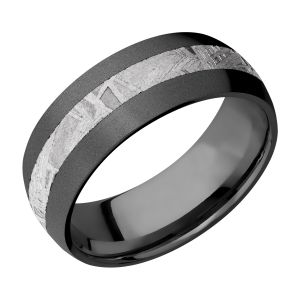 Lashbrook Z8D13/METEORITE Zirconium Wedding Ring or Band