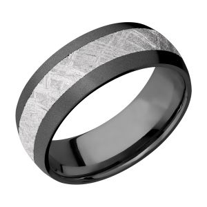 Lashbrook Z8D14/METEORITE Zirconium Wedding Ring or Band