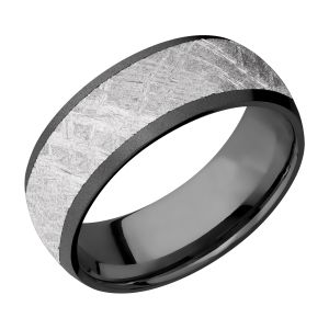 Lashbrook Z8D16/METEORITE Zirconium Wedding Ring or Band