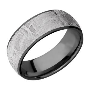Lashbrook Z8D17/METEORITE Zirconium Wedding Ring or Band