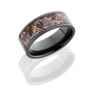 Lashbrook Z8F16/KINGSDESERT POLISH Camo Wedding Ring or Band