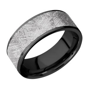 Lashbrook Z8F17/METEORITE Zirconium Wedding Ring or Band