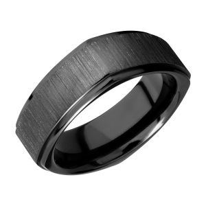 Lashbrook Z8FGESQ Zirconium Wedding Ring or Band