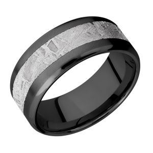 Lashbrook Z9B15(NS)/METEORITE Zirconium Wedding Ring or Band