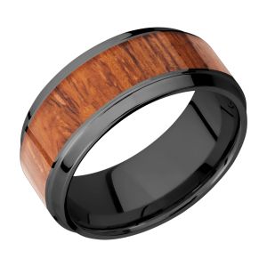 Lashbrook Z9B16(S)/HARDWOOD Zirconium Wedding Ring or Band