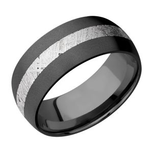 Lashbrook Z9D13/METEORITE Zirconium Wedding Ring or Band
