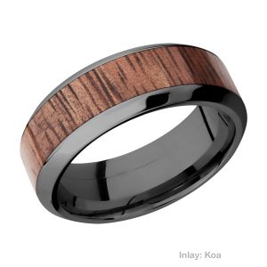 Lashbrook Z8HB15/HARDWOOD Zirconium Wedding Ring or Band