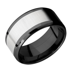 Lashbrook ZPF10B17(NS)/COBALT Zirconium Wedding Ring or Band