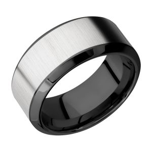 Lashbrook ZPF10HB17/TITANIUM Zirconium Wedding Ring or Band