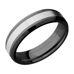 Lashbrook ZPF6B13(NS)/TITANIUM Zirconium Wedding Ring or Band