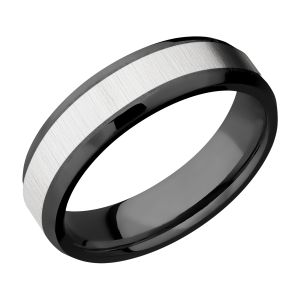 Lashbrook ZPF6B14(NS)/COBALT Zirconium Wedding Ring or Band