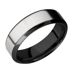 Lashbrook ZPF7HB14/TITANIUM Zirconium Wedding Ring or Band