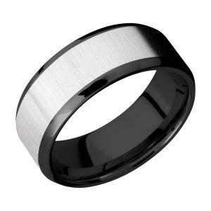 Lashbrook ZPF8B16(NS)/COBALT Zirconium Wedding Ring or Band