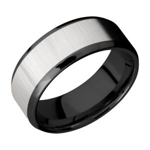 Lashbrook ZPF8B16(NS)/TITANIUM Zirconium Wedding Ring or Band