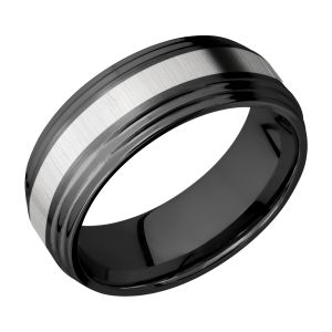 Lashbrook ZPF8F2S13/TITANIUM Zirconium Wedding Ring or Band