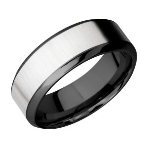 Lashbrook ZPF8HB15/COBALT Zirconium Wedding Ring or Band