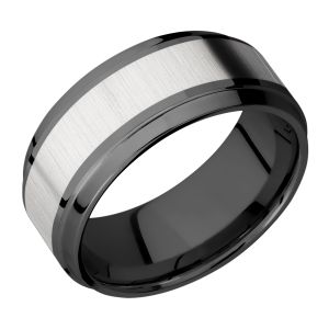 Lashbrook ZPF9B15(S)/TITANIUM Zirconium Wedding Ring or Band