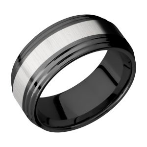 Lashbrook ZPF9F2S14/TITANIUM Zirconium Wedding Ring or Band