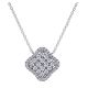 Gabriel Fashion 14 Karat Clustered Diamonds Necklace NK4771W45JJ