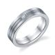 241102 Christian Bauer 18K - Plat Diamond  Wedding Ring / Band