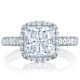 HT254725PR8 Platinum Tacori Petite Crescent Engagement Ring