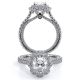 Verragio Couture-0468OV Platinum Engagement Ring