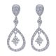 Gabriel Fashion 14 Karat Lusso Diamond Drop Earrings EG9699W45JJ