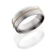 Lashbrook 8FGE11/14KYBRAID SATIN-POLISH Titanium Wedding Ring or Band