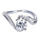 Gabriel 14 Karat Contemporary Engagement Ring ER6972W44JJ