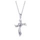 Gabriel Fashion Silver Faith Cross Necklace NK3270SV5JJ
