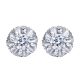 Gabriel Fashion 14 Karat Lusso Diamond Stud Earrings EG9565W44JJ