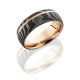 Lashbrook 14KRSLEEVED8DTIGER11OC/14KR ACID Damascus Steel Wedding Ring or Band