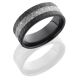 Lashbrook Z9F15-Meteorite Hammer Zirconium Meteorite Wedding Ring or Band