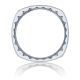 136-6WH Platinum Tacori Sculpted Crescent Wedding Ring