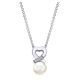 Gabriel Fashion Silver Eternal Love Heart Necklace NK3968SVJMC