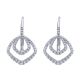 Gabriel Fashion 14 Karat Lusso Diamond Drop Earrings EG12323W45JJ