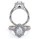 Verragio Parisian-157OV Platinum Engagement Ring