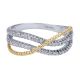 Gabriel Fashion 14 Karat Two-Tone Braided Ladies' Ring LR5440M45JJ